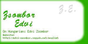 zsombor edvi business card